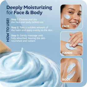 AzulBotanicals Whipped Methylene Blue Beef Tallow Balm application on skin