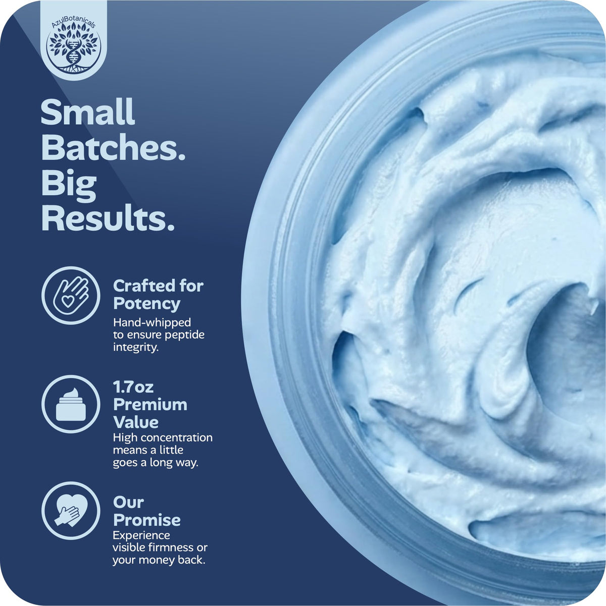 AzulBotanicals Whipped Methylene Blue Beef Tallow Balm with organic ingredients
