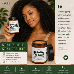 AZURE BOUTIQUE Batana Oil Paste with a measuring spoon