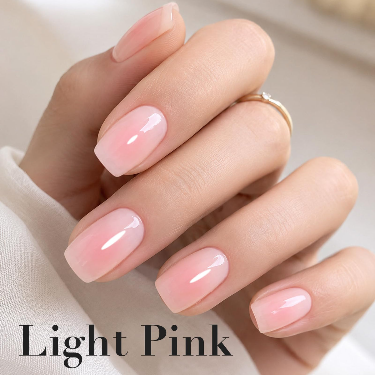 AZUREBEAUTY 18ml Pink Nail Polish close-up of bottle