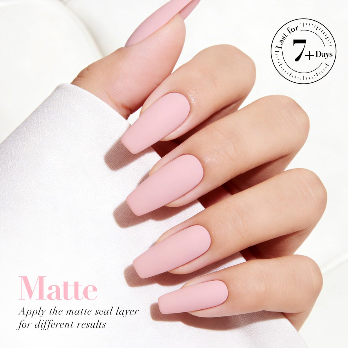 AZUREBEAUTY 18ml Pink Nail Polish showing glossy finish