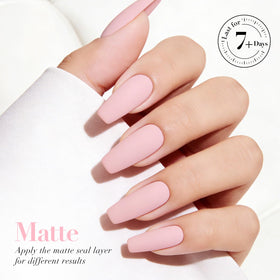 AZUREBEAUTY 18ml Pink Nail Polish showing glossy finish