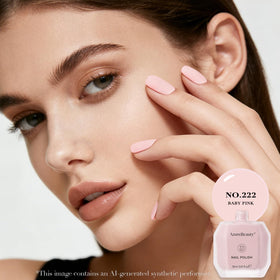 AZUREBEAUTY 18ml Pink Nail Polish with top coat