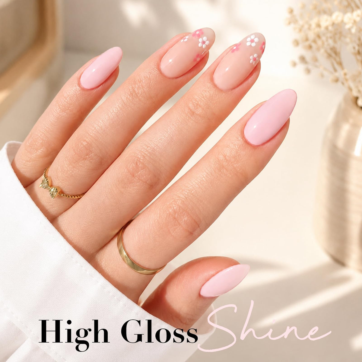 AZUREBEAUTY 18ml Pink Nail Polish with wide brush