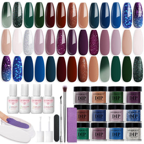 AZUREBEAUTY 31Pcs Dip Nails Powder Starter Kit front view