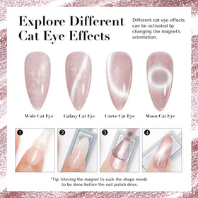 AZUREBEAUTY Cat Eye Nail Polish Pink packaging