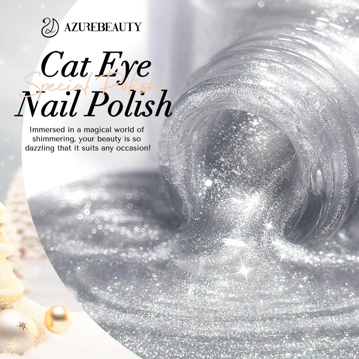 AZUREBEAUTY Cat Eye Nail Polish with magnet for effect