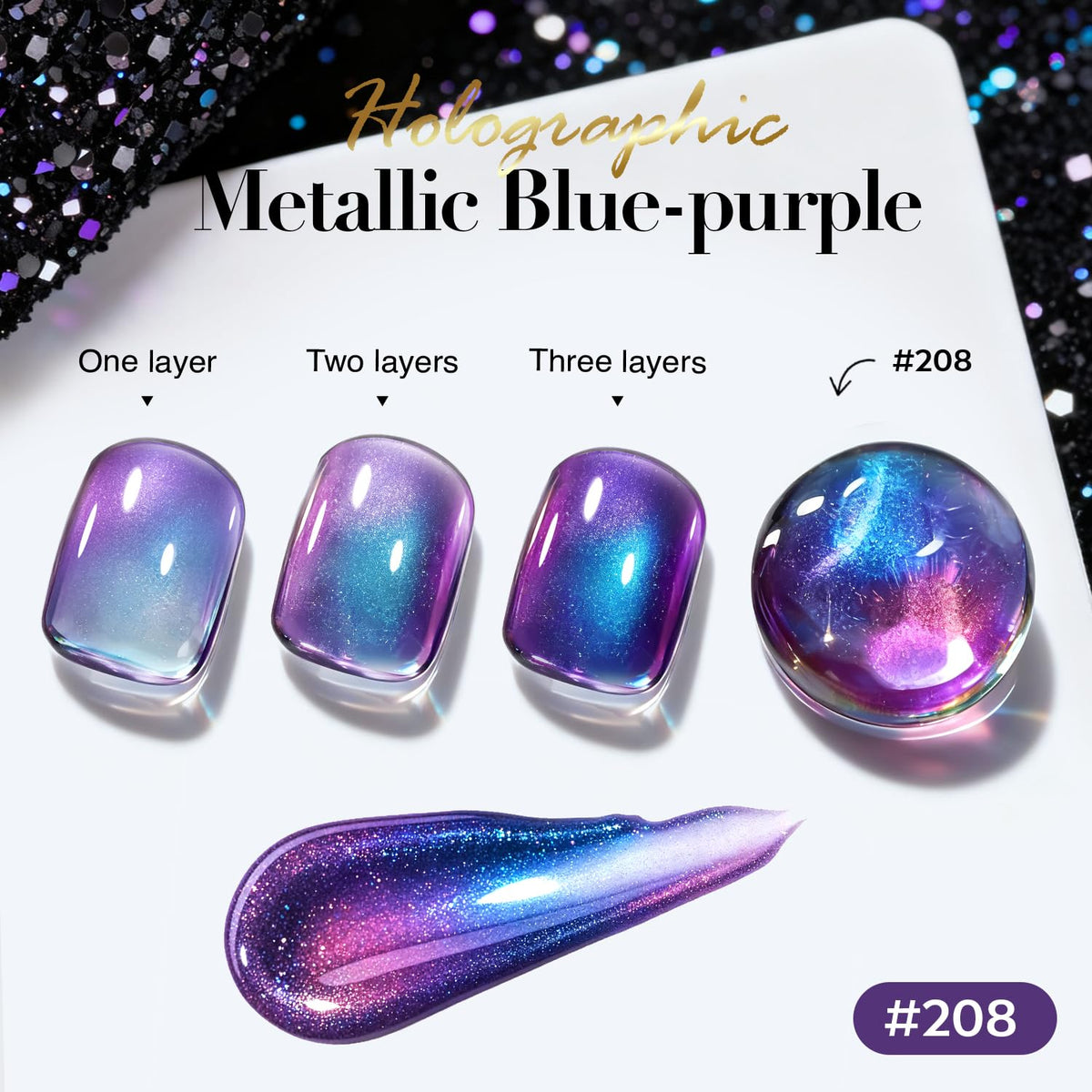 AZUREBEAUTY Chameleon Nail Polish applied on nails