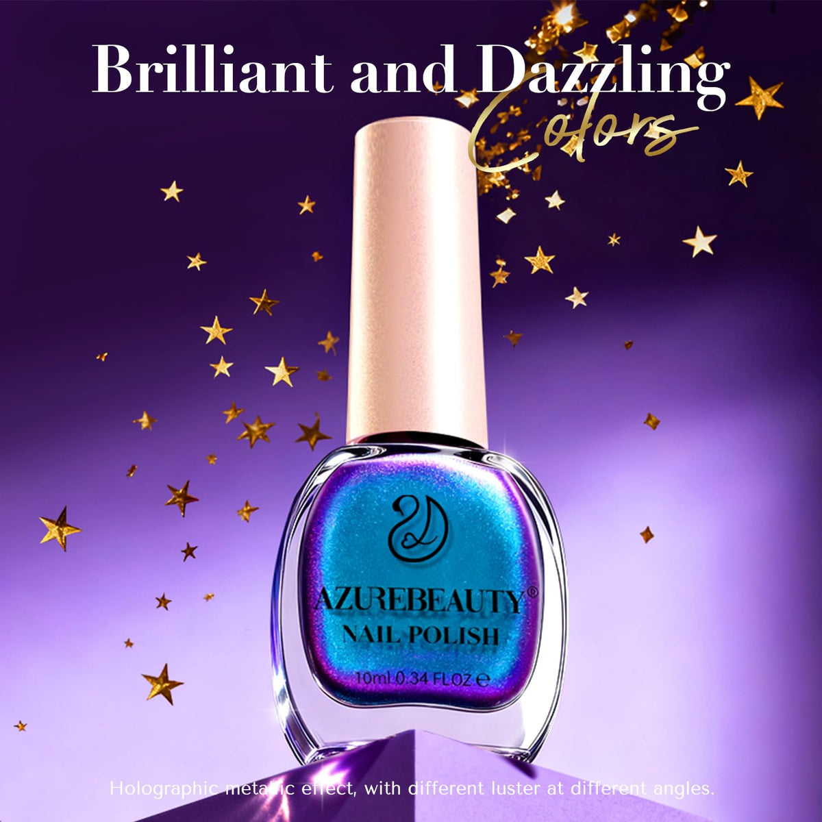 AZUREBEAUTY Chameleon Nail Polish swatch on a nail wheel
