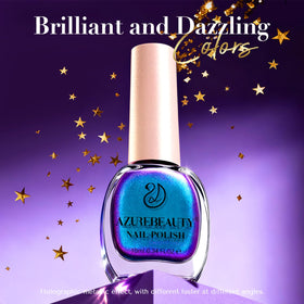 AZUREBEAUTY Chameleon Nail Polish swatch on a nail wheel