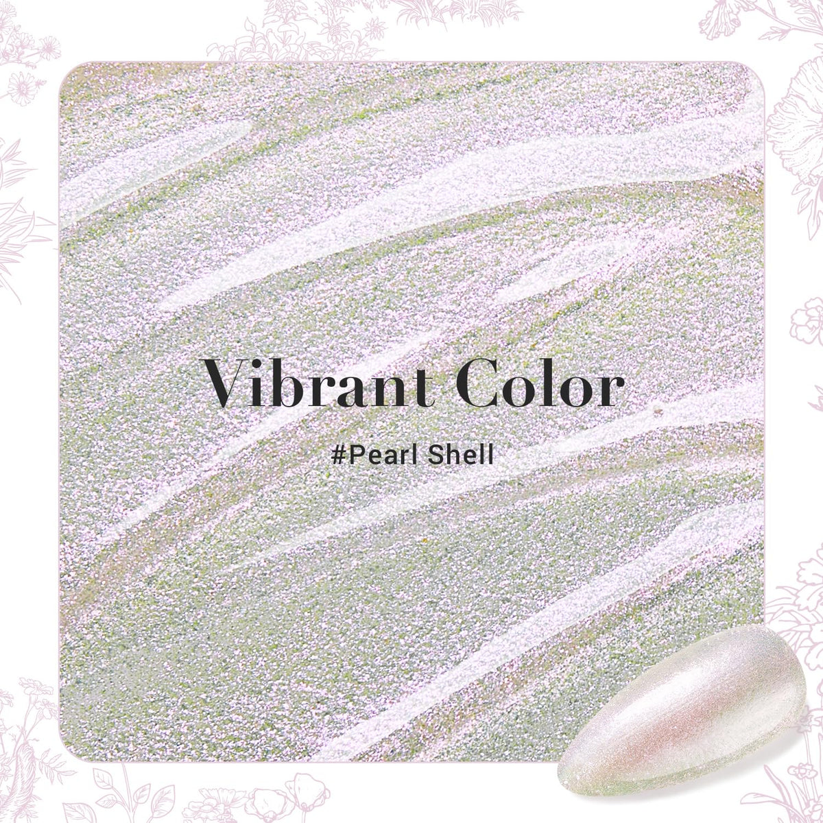 AZUREBEAUTY Chrome Quick Dry Nail Polish Pearl White on a manicure table