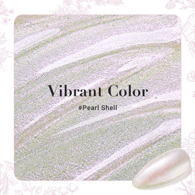AZUREBEAUTY Chrome Quick Dry Nail Polish Pearl White on a manicure table