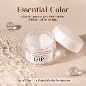 AZUREBEAUTY Clear Dipping Nail Powder 1 Oz alongside nail care products