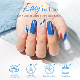 AZUREBEAUTY dip powder kit packaging showing all contents