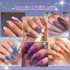 AZUREBEAUTY dip powder liquid set including base coat and topcoat