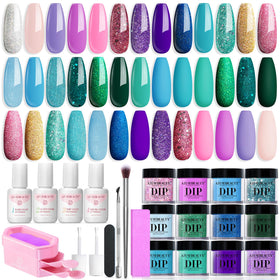 AZUREBEAUTY Dip Powder Nail Kit including 20 classic colours