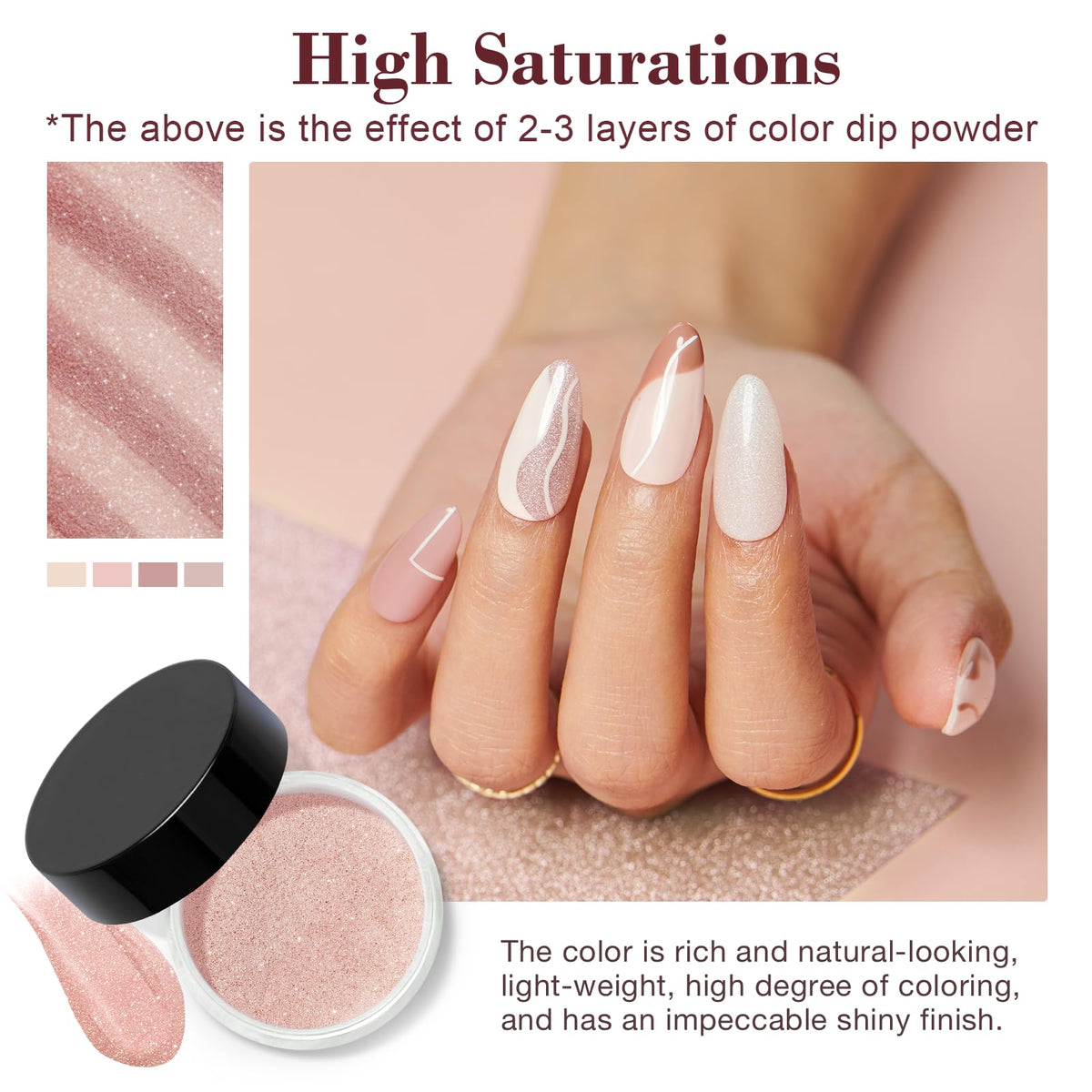 AZUREBEAUTY Dip Powder Nail Kit recycling tray for excess powder