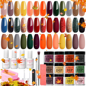 AZUREBEAUTY Dip Powder Nail Kit with 20 vibrant colours