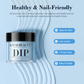 AZUREBEAUTY nail dip powder application process