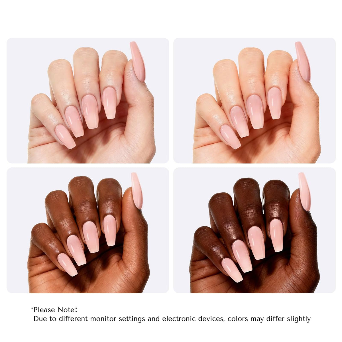 AZUREBEAUTY Nude Pink Shimmer Nail Polish bottle with packaging