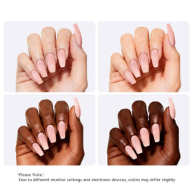 AZUREBEAUTY Nude Pink Shimmer Nail Polish bottle with packaging