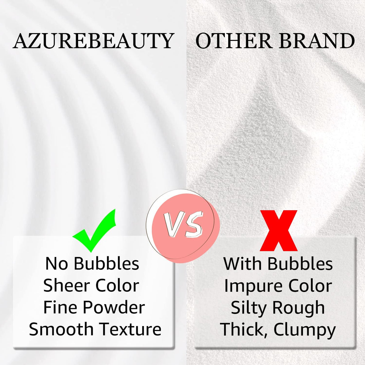 AZUREBEAUTY Pro 60g Clear Dip Powder texture