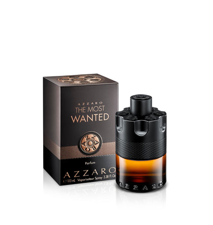 Azzaro The Most Wanted Parfum 1.6 Fl Oz black barrel bottle front view
