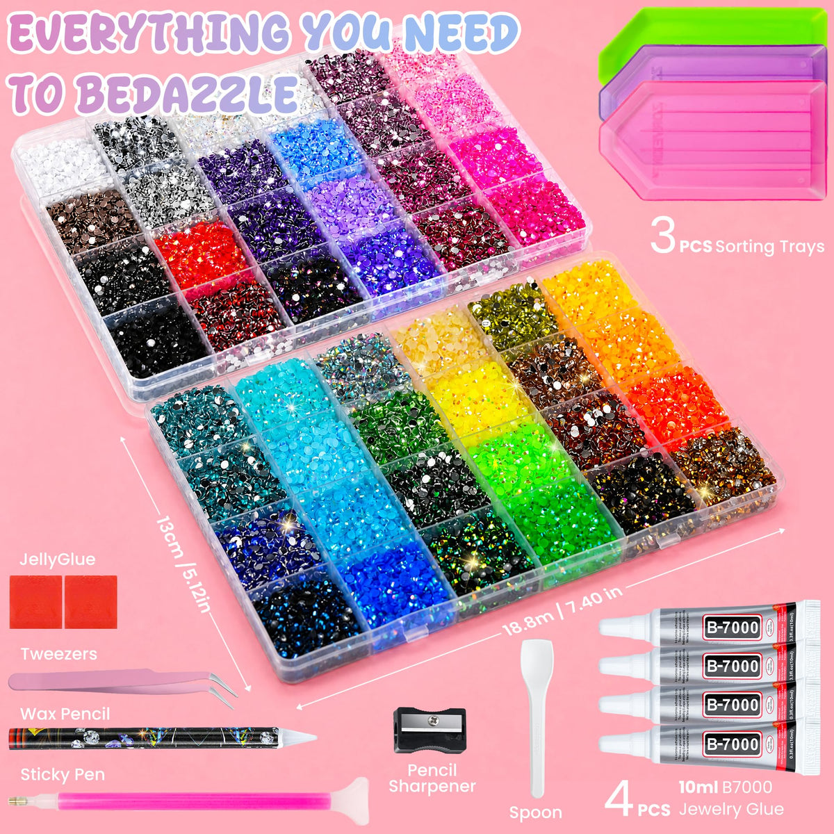 B-7000 glue bottles included in the Bedazzling Kit