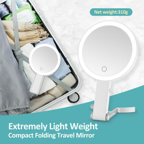 B Beauty Planet 30x/1x Magnifying Travel Mirror with 30x magnification side
