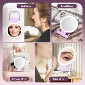 B Beauty Planet 30X Magnifying Makeup Mirror in use for makeup application