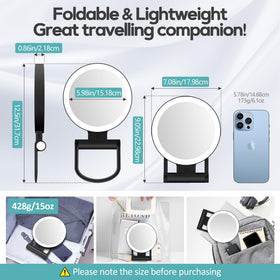 B Beauty Planet 30X Magnifying Mirror close-up of touch control