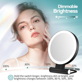 B Beauty Planet 30X Magnifying Mirror in a travel bag