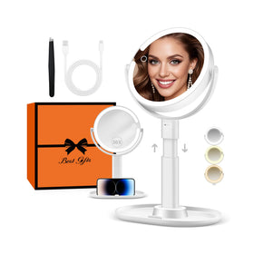 B Beauty Planet Vanity Mirror front view with lights