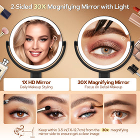 B Beauty Planet Vanity Mirror with adjustable height feature