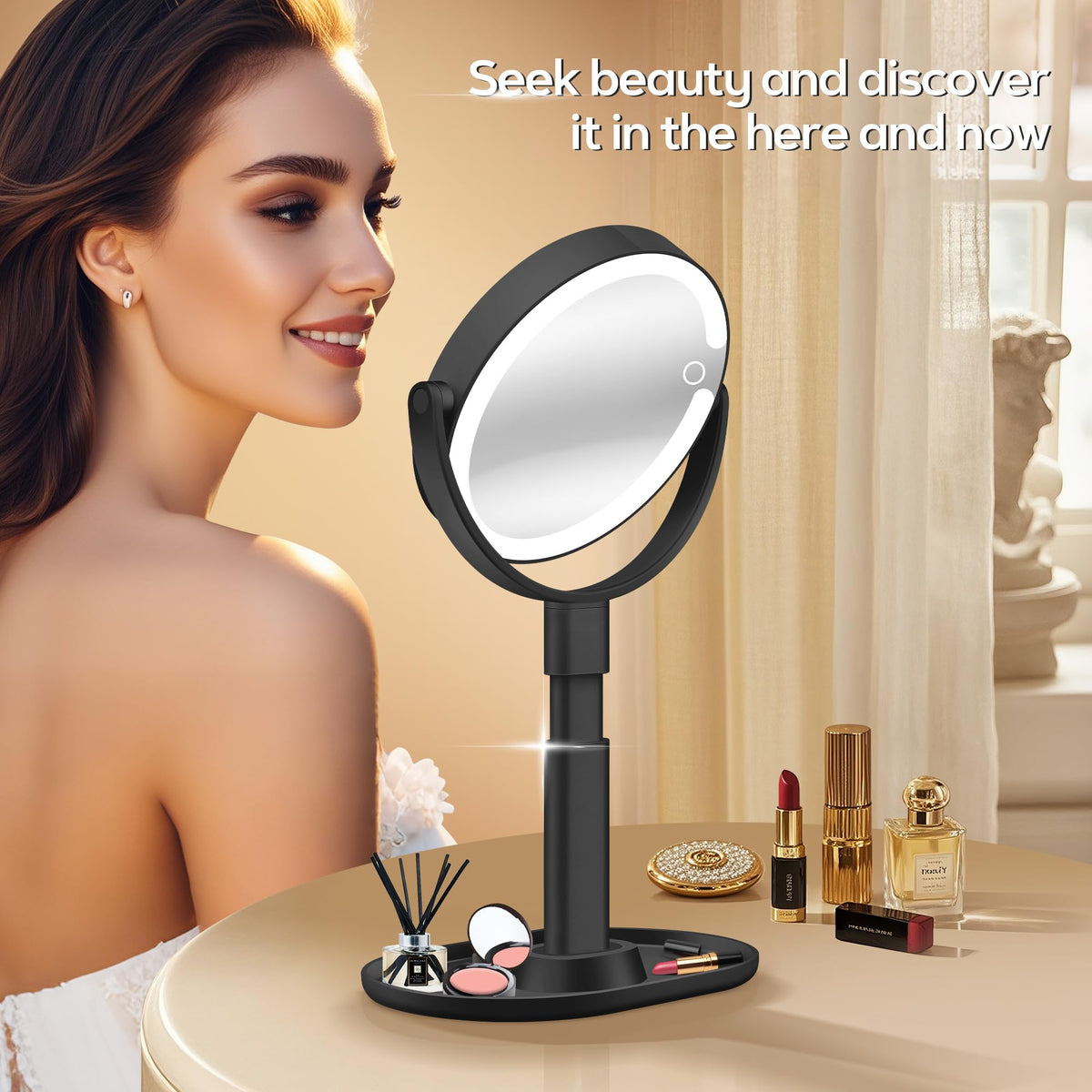 B Beauty Planet Vanity Mirror with cool light mode
