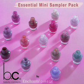 B.C. Beauty Concepts Nail Polish Set arranged in floral packaging