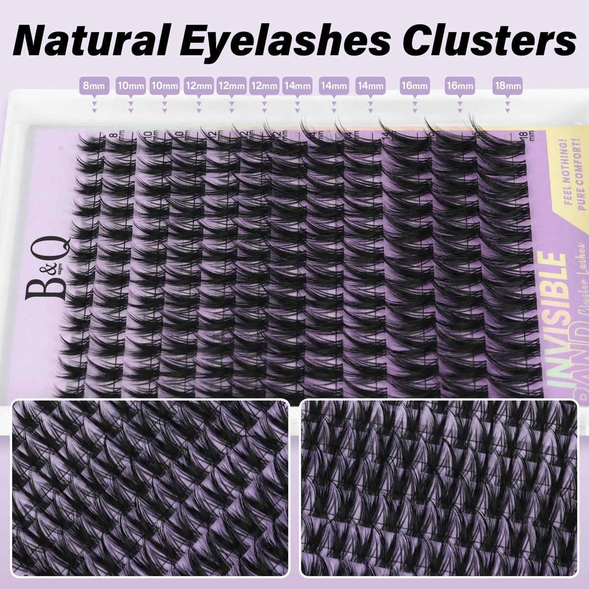B&Qaugen eyelash brush and tweezer included in kit