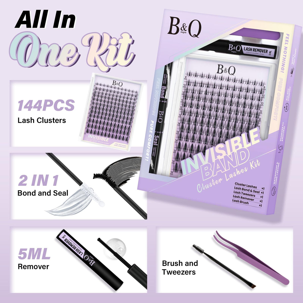 B&Qaugen Fairy Lash Clusters gentle remover