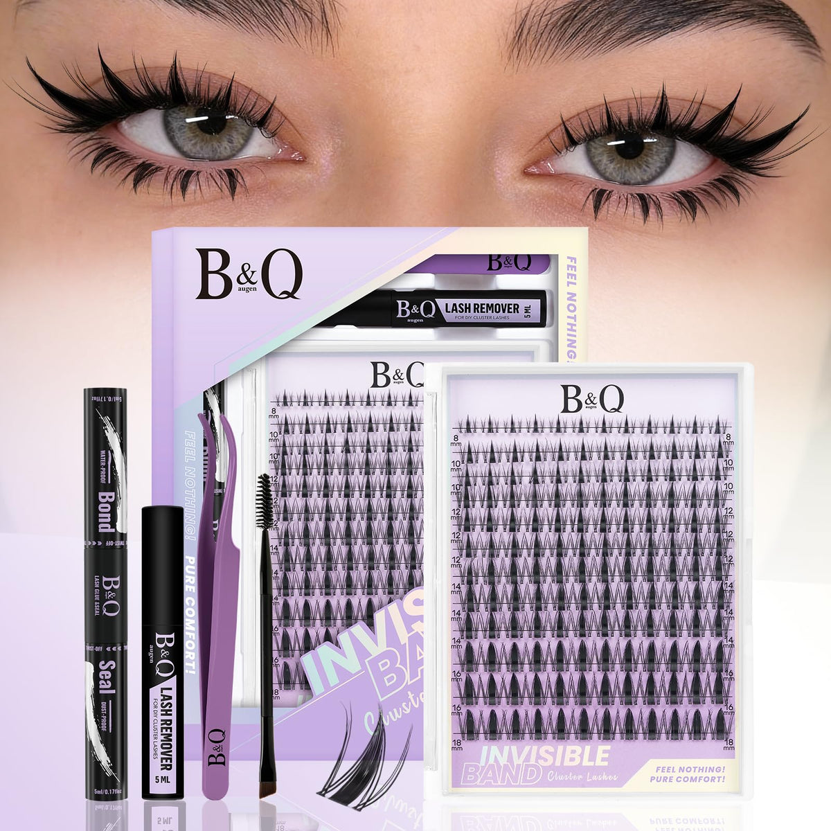 B&Qaugen Fairy Lash Clusters Kit packaging front view