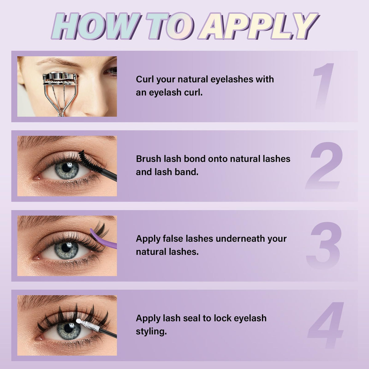 B&Qaugen Fairy Max Lash Clusters Kit different styles of lashes