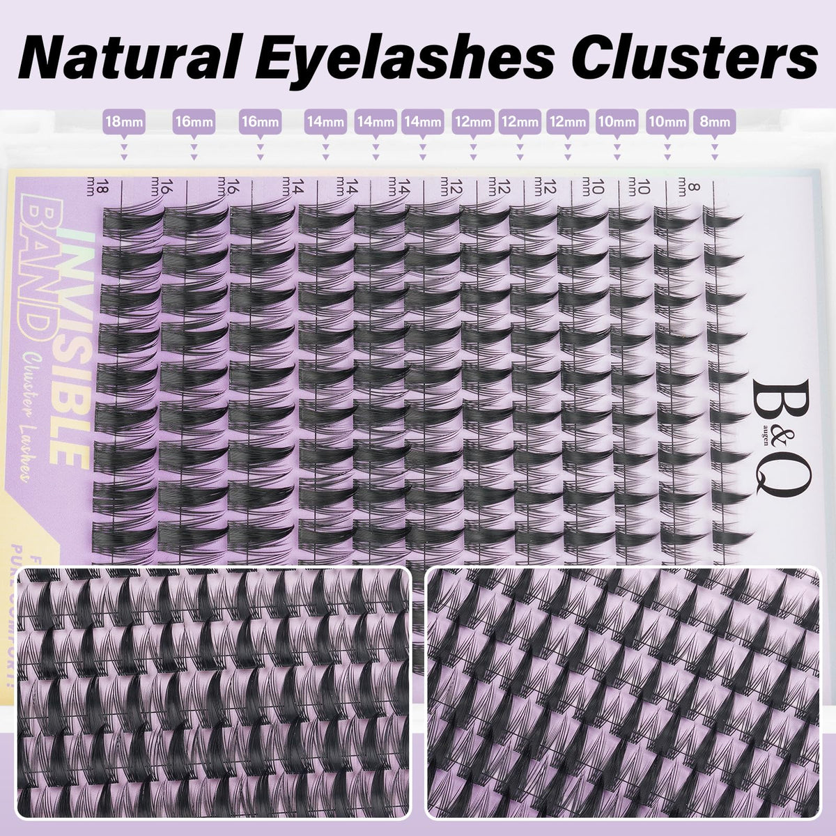 B&Qaugen Fairy Max Lash Clusters Kit lash bond and seal