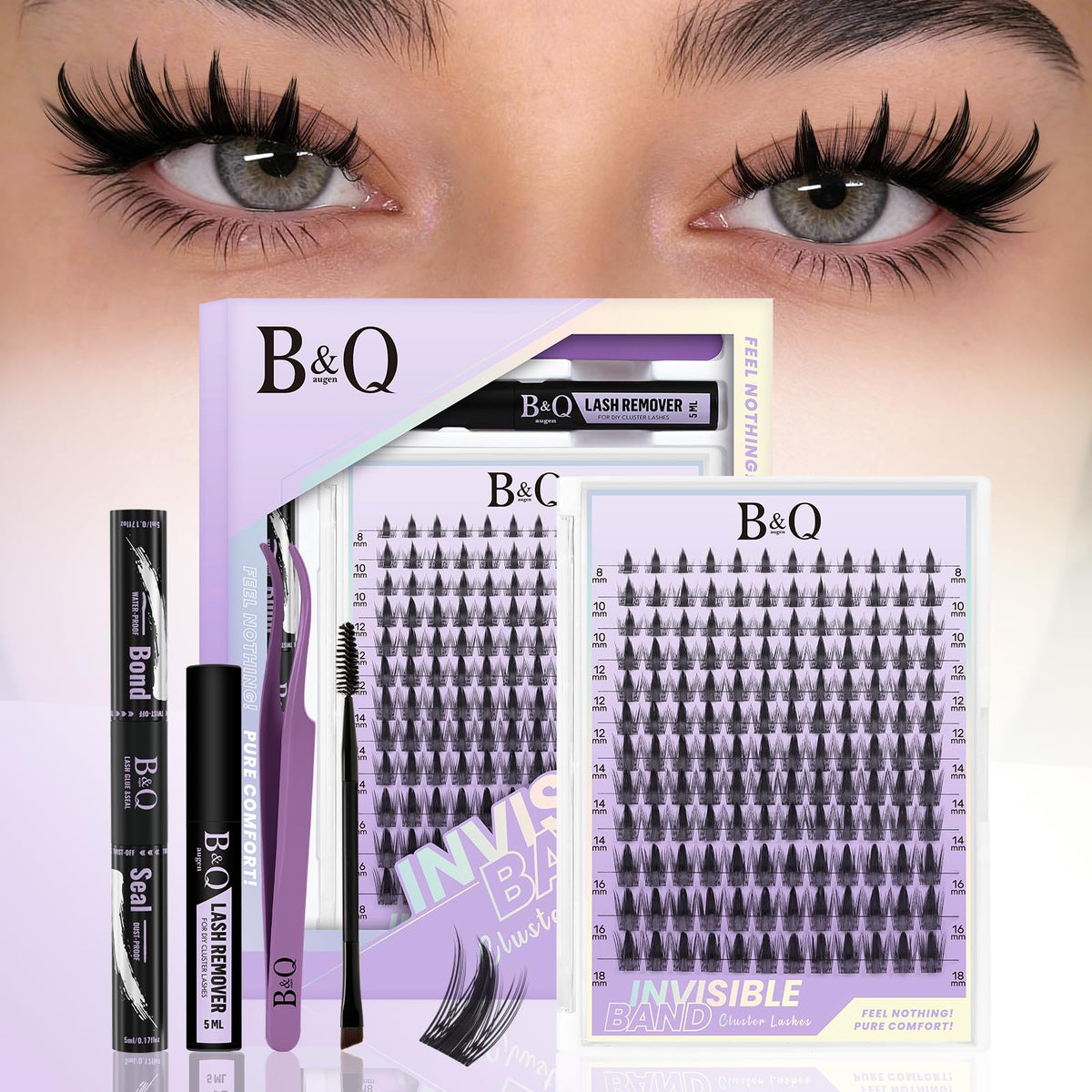 B&Qaugen Fairy Max Lash Clusters Kit packaging front view