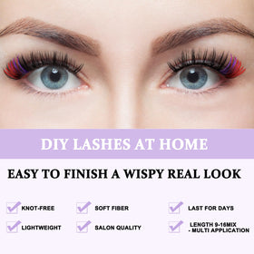 B&Qaugen false eyelashes in vibrant colors display