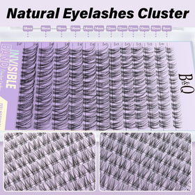 B&Qaugen Flora Eyelash Clusters applied on model's eyes