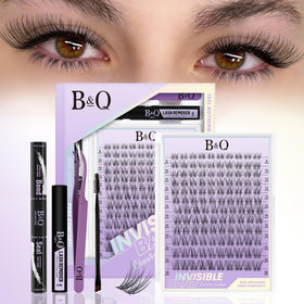 B&Qaugen Flora Eyelash Clusters Kit packaging front view
