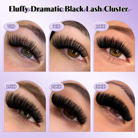 B&Qaugen Fluffy Lash Clusters Kit lash tweezers