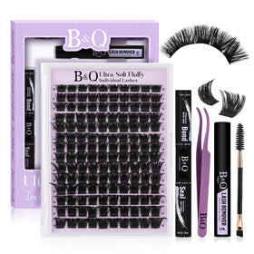 B&Qaugen Fluffy Lash Clusters Kit packaging front view