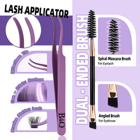 B&Qaugen Fluffy Lash Clusters Kit side view