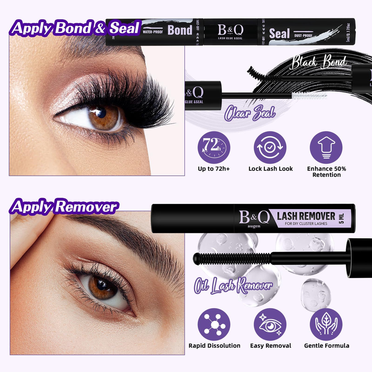B&Qaugen individual lashes in various lengths