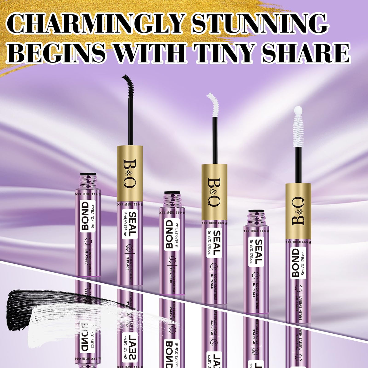 B&Qaugen Lash Bond and Seal in a makeup kit